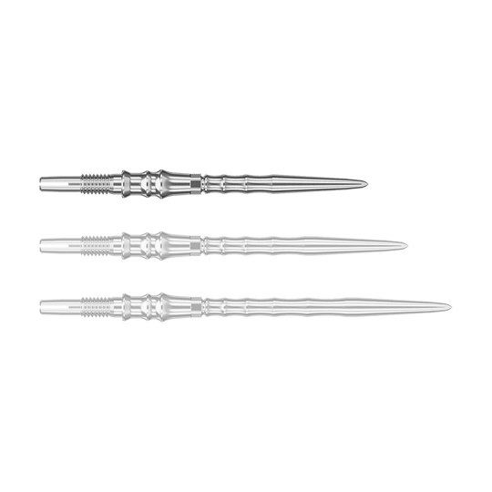 Target Japan Premium Swiss Point Dart Tips - Silver Das Bild zeigt Dartspitzen in Silber. Die Datei heißt "340379_Target_Japan_Premium_SwissPoint_Dartspitzen_Silber_30mm_1".