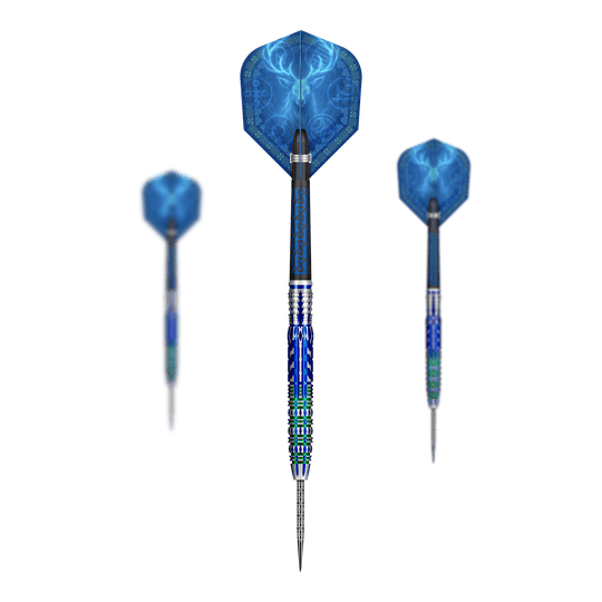 Shot Celt Merlin steel darts Abgebildet ist ein Set der Shot Celt Merlin Steeldarts. Diese Darts sind speziell für Präzision entworfen.