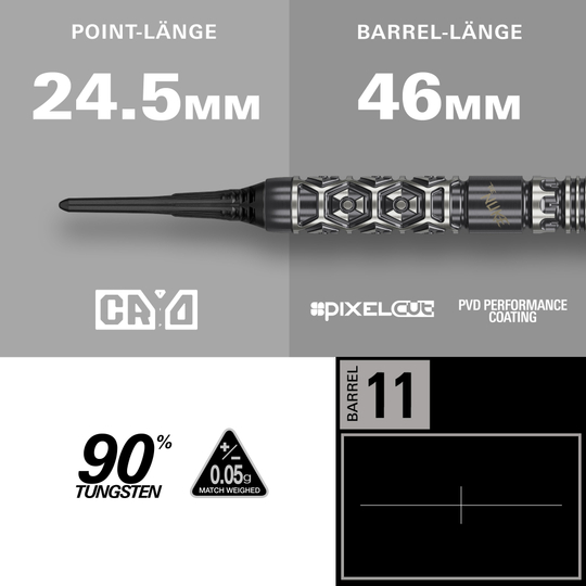 Target Luke Littler Nuke Fallout Soft Darts - 19g Abgebildet sind die Target Luke Littler Nuke Fallout Softdarts - 19g. Sie werden mit besonderem Augenmerk auf Qualität und Leistung hergestellt.