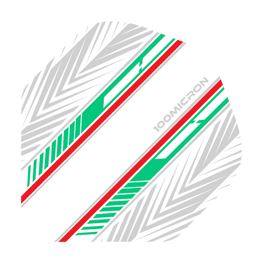 Pentathlon White Green Red No2 Standard Flights