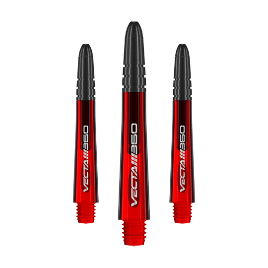 Winmau Vecta Blade 360 Shafts - Red Das Produkt zeigt einen Satz von Dart-Shafts mit dem Namen 7025-219_Winmau_Vecta_Blade360_Shafts_Rot_40mm_1Set. Die Dart-Shafts sind rot und 40 mm lang.