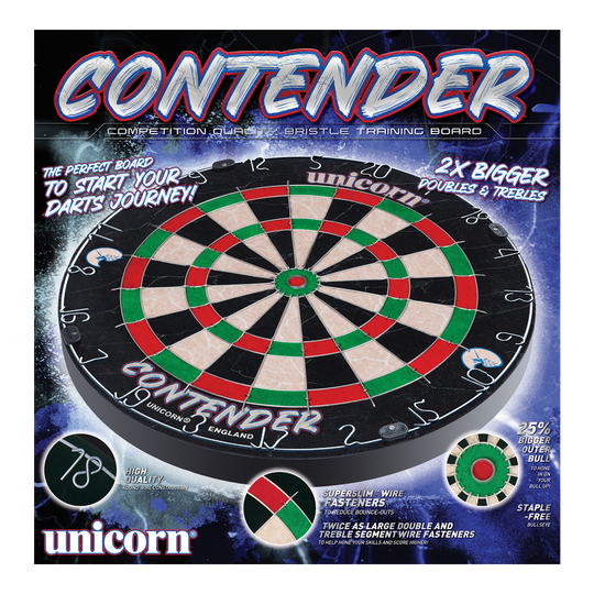 Unicorn Contender steel dartboard