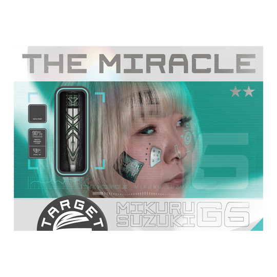 Target Japan Mikuru Suzuki The Miracle GEN6 Swiss Point Steeldarts - 23g