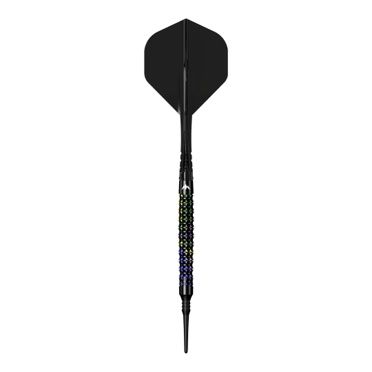 Mission Black Opal Soft Darts - 20g Mission Black Opal Softdarts - 20g liegt auf einem weißen Hintergrund. Diese Softdarts sind für präzises Dartspiel ausgelegt.