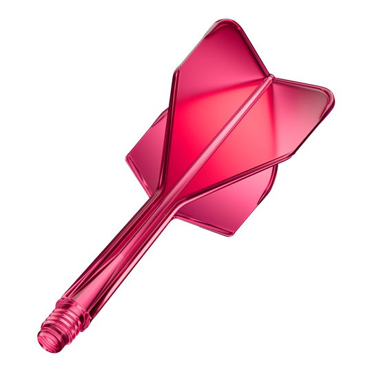 GOAT A1R No6 Flight Shaft System - Neon Pink Das Produkt GOAT A1R No6 Flight-Shaft-System in Neon Pink ist abgebildet. Das Dartzubehör besticht durch seine auffällige pinke Farbe.