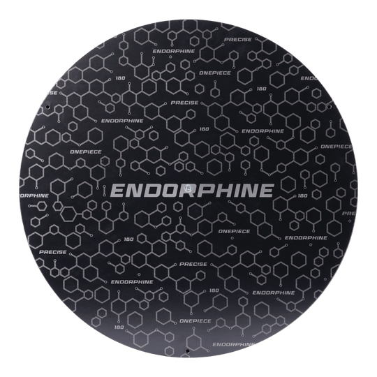 Precise 180 Endorphine steel dartboard without number ring Dieses Bild zeigt das Precise 180 Endorphine Steeldartboard mit Nummernring in Weiß. Es ist ein hochwertiges Dartboard mit klaren Zahlen.