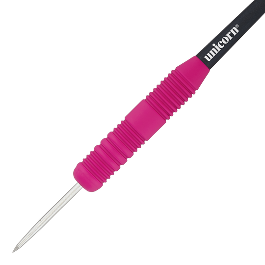 Unicorn Core Plus Rubberized Pink Steel Darts