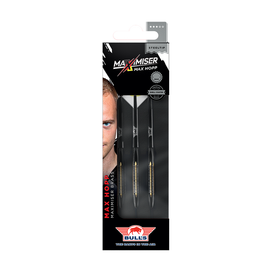 BullsNL Max Hopp Maximiser Shell Coated Brass Steeldarts - 21g