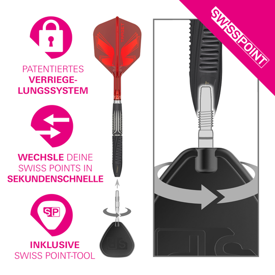 Target Shift Swiss Point Steel Darts 