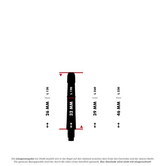 L-L-Style-Shafts Locked Straight - Clear