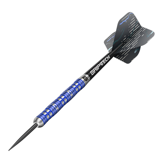 Abgebildet sind die GOAT Surfer Steeldarts. Das Produkt eignet sich für präzises Dartspielen.