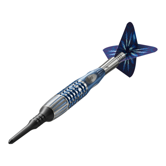 Abgebildet sind die Target Phil Taylor Gx2 Softdarts. Diese Darts sind ideal für Softdart-Spieler.