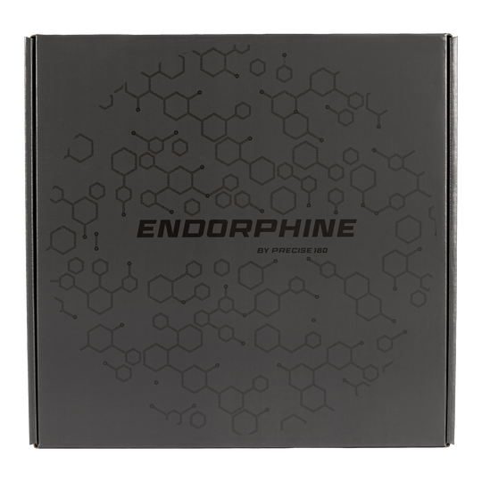 Das Precise 180 Endorphine Steeldartboard mit Nummernring ist auf diesem Bild zu sehen. Es hat eine weiße Farbgebung.