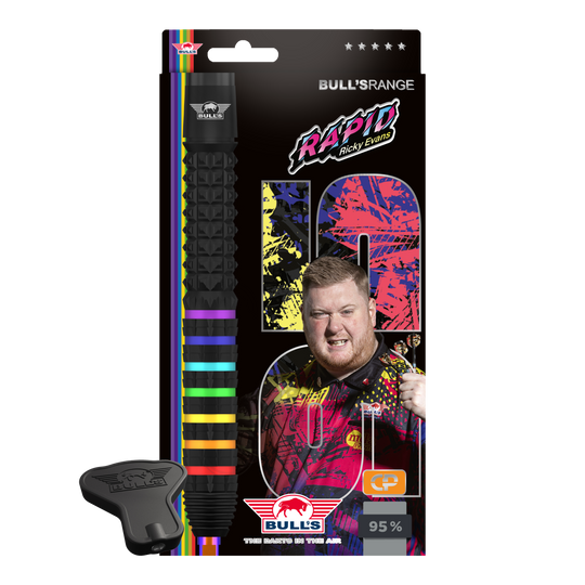 Bulls NL Ricky Evans Rapid 95 Convertible Point Steel Darts Bulls NL Ricky Evans Rapid 95 Convertible Point Steel Darts