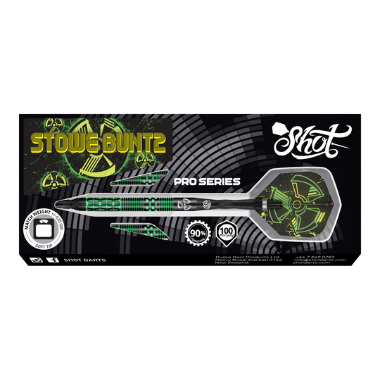 Shot Stowe Buntz V2 Black Softdarts - 21g