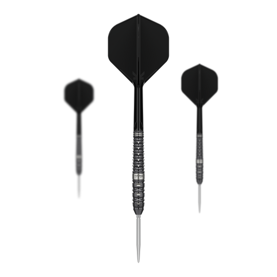 Target Japan Black Marque Eclipse Swiss Point Steeldarts - 23g Die Abbildung zeigt das Set der Target Japan Black Marque Eclipse Swiss Point Steeldarts - 23g. Das Set beinhaltet mehrere Darts in erstklassiger Qualität.