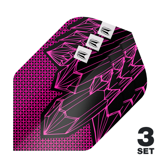 Das Bild zeigt die Target ProUltra Lorraine Winstanley GEN2 No2 Standard Flights - 3 Sets. Diese Flights sind für Dartpfeile geeignet.