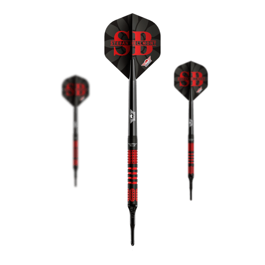 Bulls NL Stefan Bellmont 90 soft darts - 20g Hier ist ein Set der Bulls NL Stefan Bellmont 90 Softdarts - 20g zu sehen. Das Set wurde für professionelle Dartspieler entwickelt.