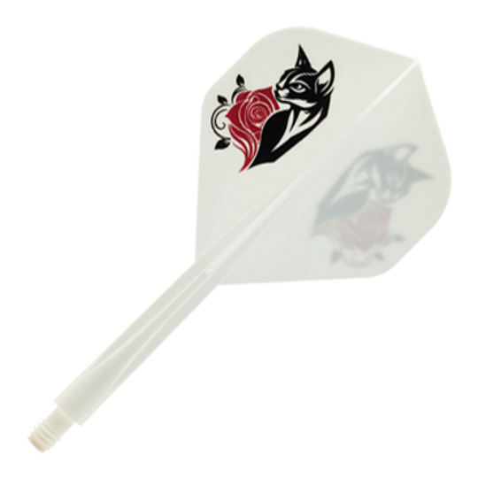 Condor AX Black Cat White Standard Flight Shaft System Abgebildet ist das Condor AXE Black Cat White Standard Flight-Shaft-System. Das Produkt bietet eine Kombination aus Flight und Shaft für mehr Stabilität beim Dartspiel.