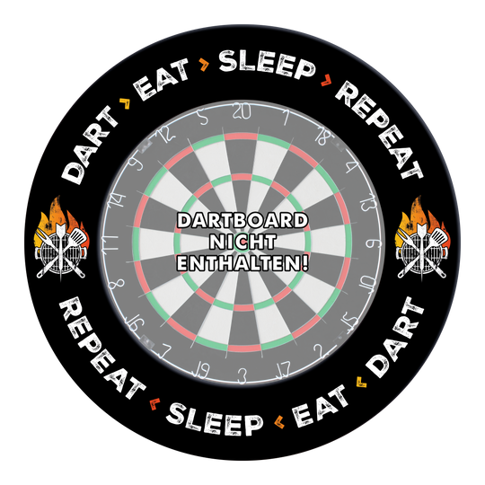 McDart Dartboard Surround - Dart Eat Sleep Repeat