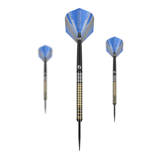 Shot Ritchie Edhouse Madhouse steel darts Dieses Bild zeigt ein Set der Shot Ritchie Edhouse Madhouse Steeldarts. Das Set eignet sich perfekt für Dartspieler, die Wert auf Qualität legen.