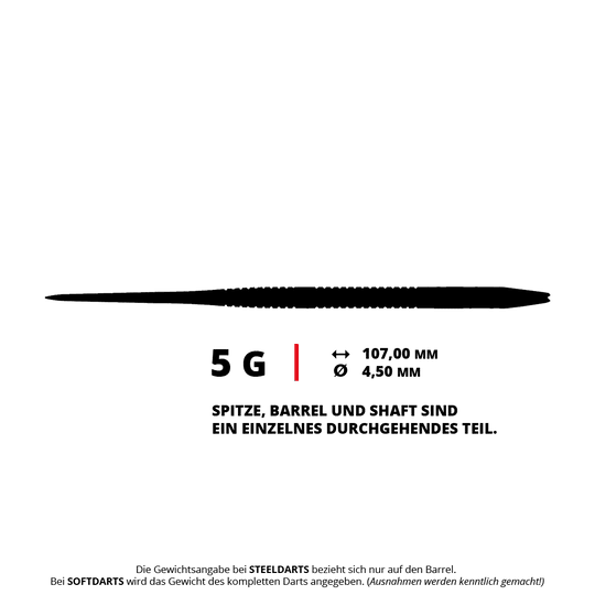 Caliburn TTD Complete Titanium T1 Silver Steeldarts - 5g Abgebildet sind die Caliburn TTD Complete Titanium T1 Silver Steeldarts - 5g. Diese silbernen Steeldarts sind besonders leicht und bestehen aus Titan.