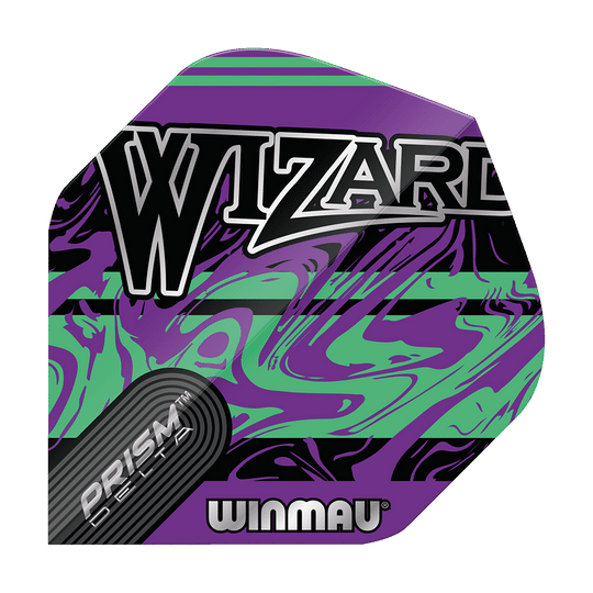 Winmau Prism Delta Wizard PurpleGreen Standard Flights