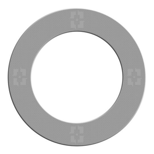 Das Bild zeigt einen Artikel mit dem Namen MSF-K3_McDart_Precision_Nano_Dartboard_Surround_Grau_2. Es handelt sich wohl um einen grauen Dartboard-Surround von McDart.