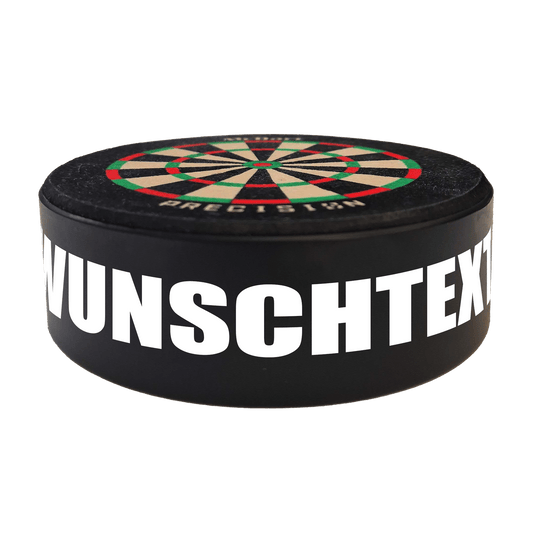 McDart Precision Mini Dartboard with custom text Das Bild zeigt das Produkt mit dem Dateinamen 765_McDart_Mini_Precision_Dartboard_Darthalter_2_Impact. Es handelt sich um ein Dartartikel von McDart.