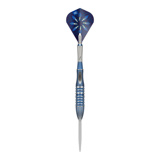 Auf dem Foto sind die Target Phil Taylor Gx2 Swiss Point Steeldarts zu sehen. Das Produkt steht für Präzision und Haltbarkeit im Dartsport.