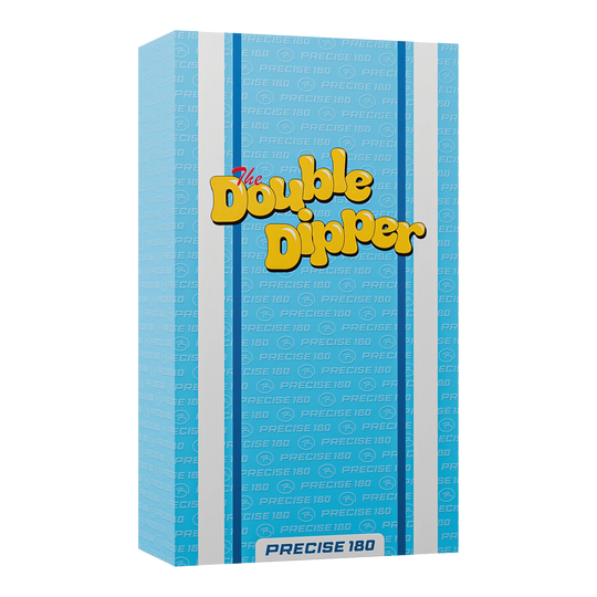Precise 180 Bela Schugmann Double Dipper V1 steel darts Zu sehen sind Precise 180 Bela Schugmann Double Dipper V1 Steeldarts. Das Produkt steht für Präzision und ein angenehmes Spielgefühl.