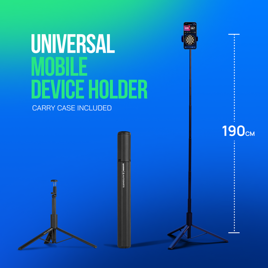 Winmau Autodarts Device Stand & 12 Months Membership Bundle Zu sehen ist das Winmau Device Stand & 12 Monate Membership Bundle. Dieses Bundle eignet sich für Dartfans und enthält einen Ständer sowie eine Jahresmitgliedschaft.