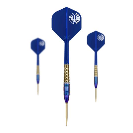 Target Japan Prime Series Zenith GEN2 Swiss Point Steel Darts - 23g Target Japan Prime Series Zenith GEN2 Swiss Point Steeldarts mit 23g sind auf diesem Bild zu sehen. Sie werden als hochwertiges Dart-Set präsentiert.