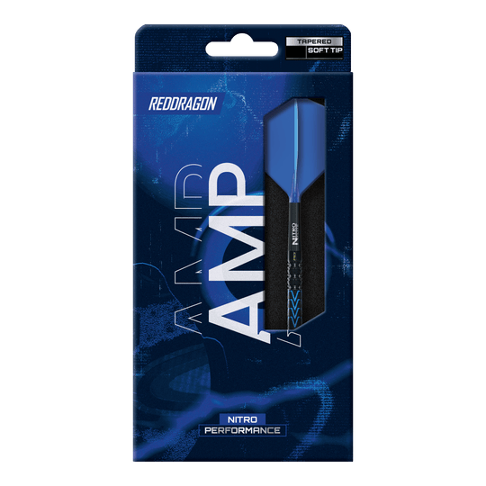 Red Dragon Amp Tapered Soft Darts - 20g Abgebildet sind die Red Dragon Amp Tapered Softdarts mit einem Gewicht von 20g. Die Pfeile besitzen ein schlankes und modernes Design.