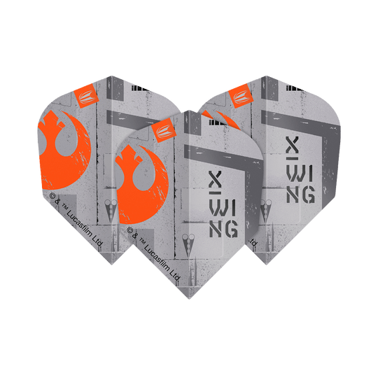 Target Star Wars ProUltra X-Wing No6 Flights Dieses Bild zeigt das Produkt Target Star Wars ProUltra X-Wing No6 Flights. Es handelt sich um Dart-Flights mit Star Wars X-Wing Motiv.