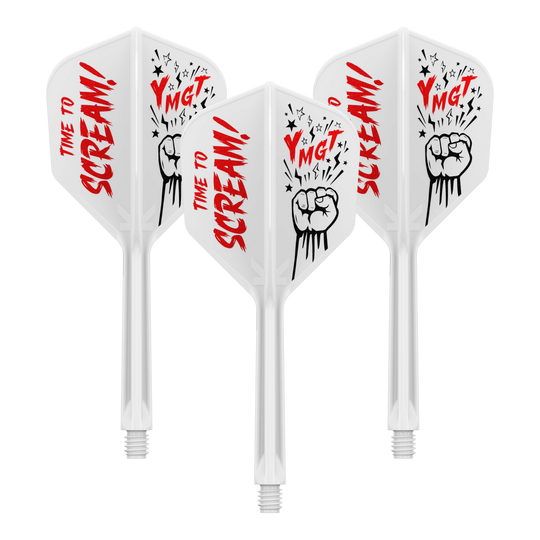 Target Japan K-Flex Scream No6 Flight Shaft System Das Bild zeigt das Produkt 410244_Target_Japan_K-Flex_Scream_No6_Flight-Shafts-System_33mm_1Set. Es handelt sich um einen Dartschaft mit Flight-System.