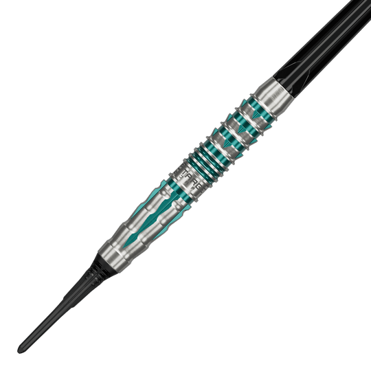 Target Black Marque Pierce Soft Darts - 18.5g Die Abbildung präsentiert die Target Black Marque Pierce Softdarts mit einem Gewicht von 18,5g. Diese Softdarts bieten hohe Qualität und Präzision beim Wurf.