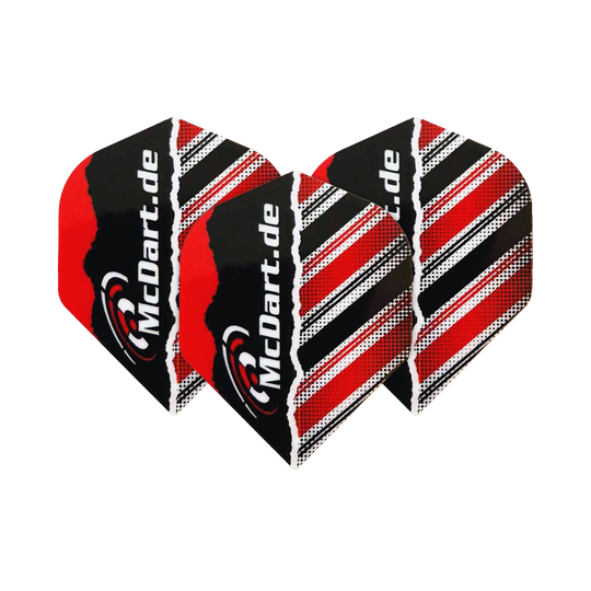 Dies ist ein Bild der McDart Design V7 Standard Flights. Die Flights sind für Dartpfeile konzipiert.