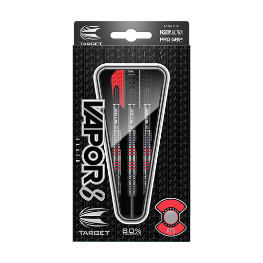 Target Vapor8 Black Red Steeldarts