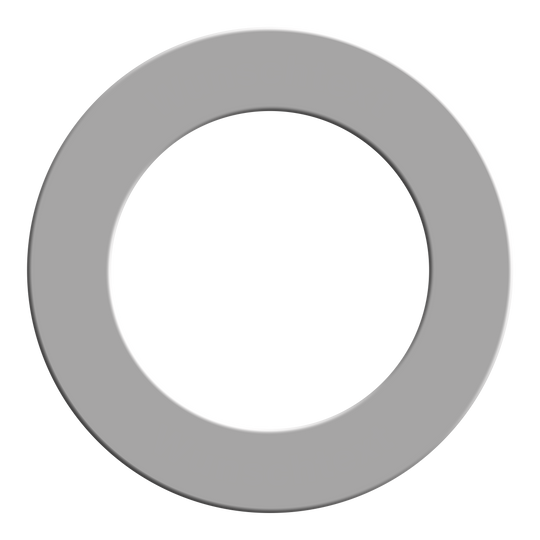 Hier sieht man vermutlich ein graues Dartboard-Surround. Es bietet zusätzlichen Schutz und eine elegante Optik für das Board.