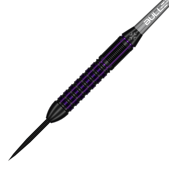 Hier ist das Produkt Bullet Toxic Brass Steeldarts - 23g zu sehen. Diese Steeldarts bestehen aus Messing und wiegen 23 Gramm.