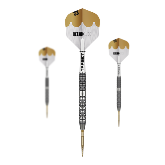 Target Redux 01 Swiss Point steel darts Hier werden die Target Redux 01 Swiss Point Steeldarts präsentiert. Das Set eignet sich für ambitionierte Dartspieler.