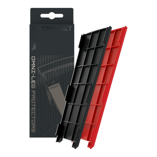 Target OMNI Leg Protectors Zu sehen sind Target OMNI Leg Protectors. Sie sind speziell für den Schutz der Beine entwickelt.