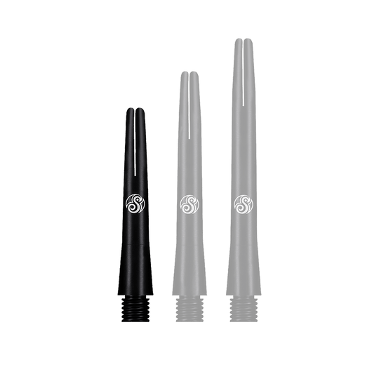 Shot Aluminium Shafts Black