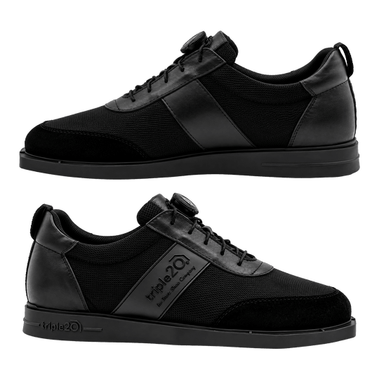 Triple20 Dart Shoes Textile with Twist Closure - Black
