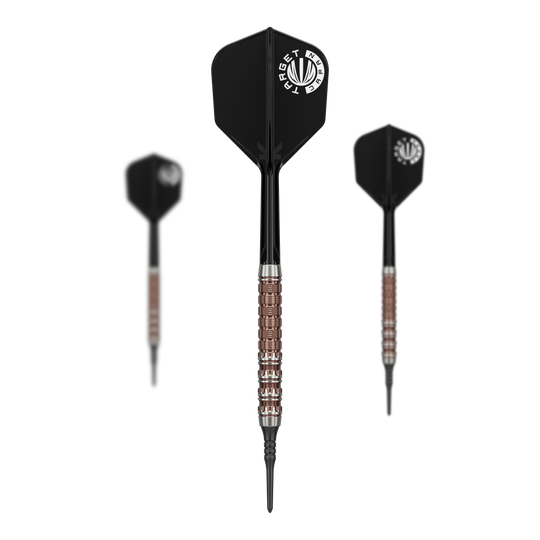 Target Japan Prime Series George Nishitani Raptor GEN6 Soft Darts - 19.5g Abgebildet ist das Set der Target Japan Prime Series George Nishitani Raptor GEN6 Softdarts mit 21,5g Gewicht. Das Set wird vollständig und übersichtlich präsentiert.