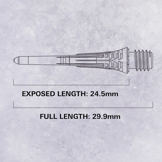 Dieses Bild zeigt den Target Cryo Softdartspitzen 30er Pack in der Farbe Weiß. Die Spitzen werden zum Wechseln bei Softdarts verwendet.