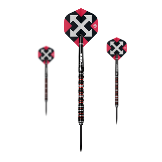 Abgebildet ist das Set Bulls Sixty S2 Steeldarts. Das Set eignet sich ideal für Dart-Enthusiasten.