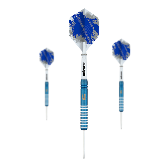 Unicorn Silver Star Blue Gary Anderson steel darts