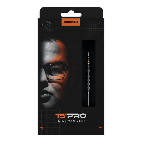 Winmau Gian Van Veen TS-PRO Switch Point Steeldarts Das Produktbild zeigt Winmau Gian Van Veen TS-PRO Switch Point Steeldarts. Die Darts sind formatfüllend zu sehen.